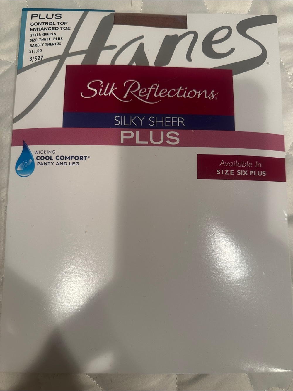 Hanes Plus Control Top Pantyhose – BARELY THERE